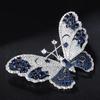Luxury Fashion Fine Jewelry Silver Custom Animal Zircon Pearls Butterfly Pins Brooches for Women