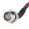 1PCS Prewired Lamp Bulb Set With Bezel HolderFor Motorbike Motorcycle 5mm 12V DC Ultra-Bright LED Indicator Light