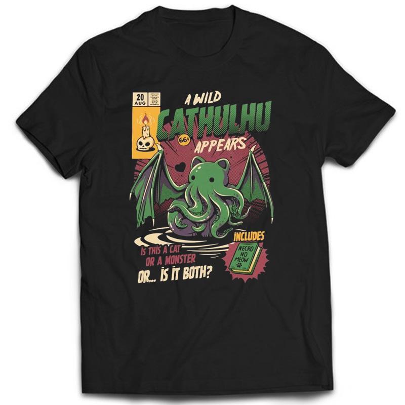 Cthulhu Moda Graficzna Streetwear Codzienny Casual Harajuku Oversize Vintage t-shirt Top