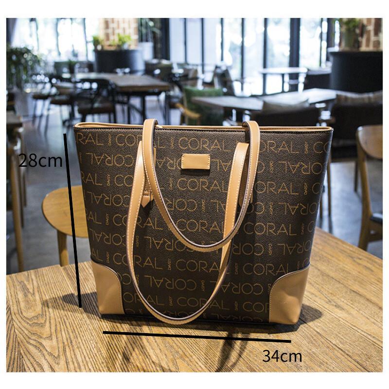 New All Matching Fashionable Handbag Designer Simple Casual Women's Shoulder Bag Retro High Quality Large Capacity Tote Bags