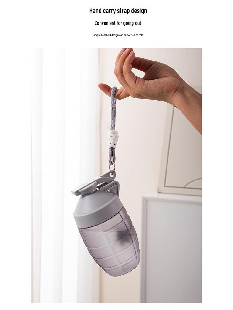 Summer Pineapple Sports Water Bottle – Large Capacity, Portable Student Kettle, Fitness Shaker, Smoothie Cup