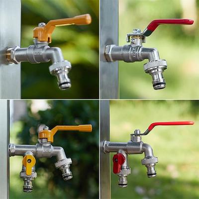 Kerti szerszámok Sárgaréz vízcsap 1/2" Külső és belső használat Könnyen nyitható/zárható karos fogantyú Öntözési ellátó csapok Golyóscsap