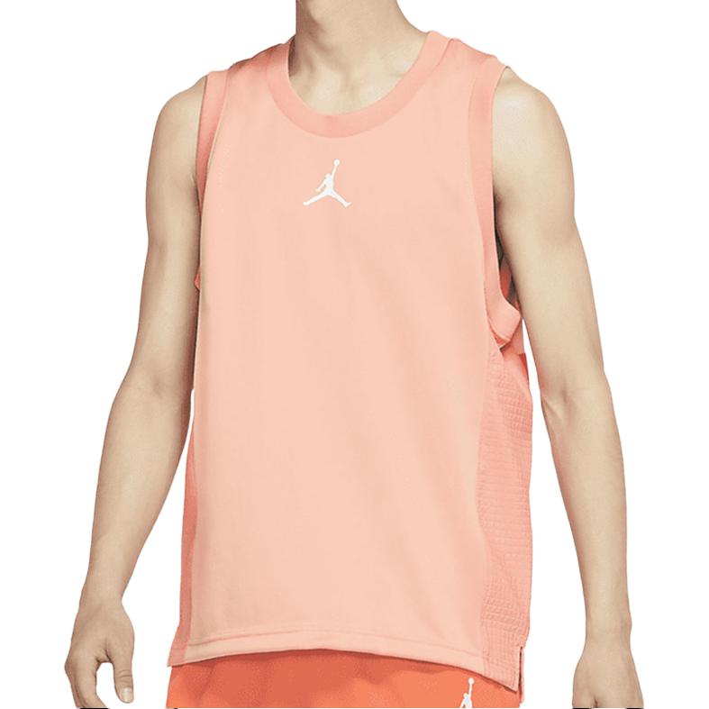 Jordan Tank Tops Men's Orange Crew Neck Moderate Straight Fit CZ4742-808