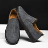 Fashion New Leather Man Loafers Handmade Casual Shoes Comfy Moccasins Breathable Mens Driving Shoes Comfort Slip on Flats Business Shoes