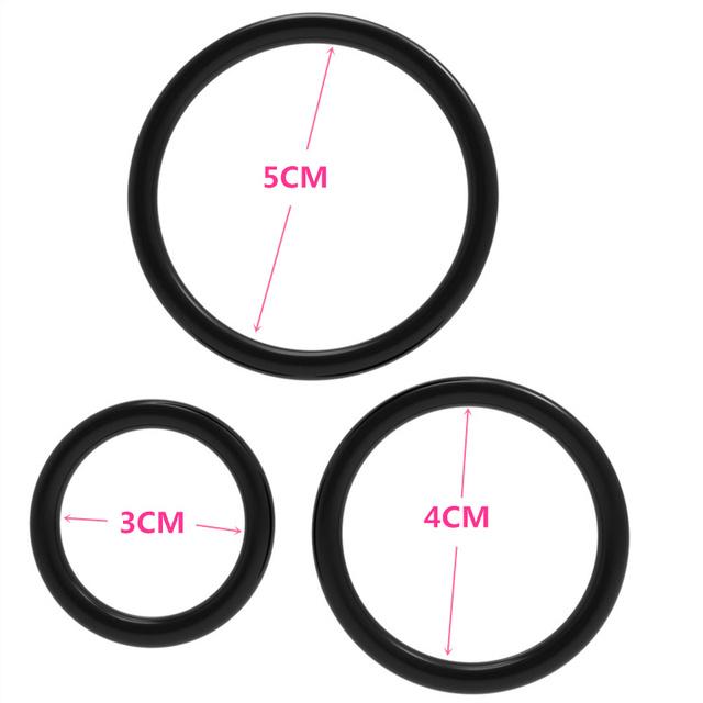 3 teile/satz Samen Lock Ring Silikon Langlebig Penis Ring Männer Ejakulation Verzögerung Cock Gummi Ringe Sex Spielzeug für Männliche Sex Ringe