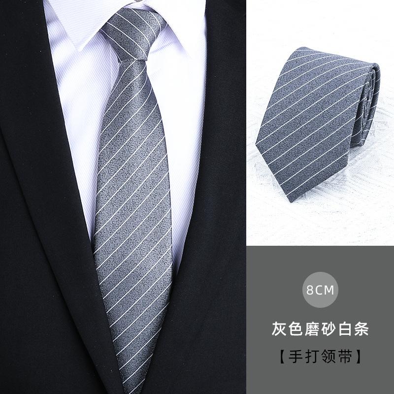Knot-Free Black Tie Casual Korean Version Formal Wear Business Men'S Zipper Lazy Solid Color Tie To Work