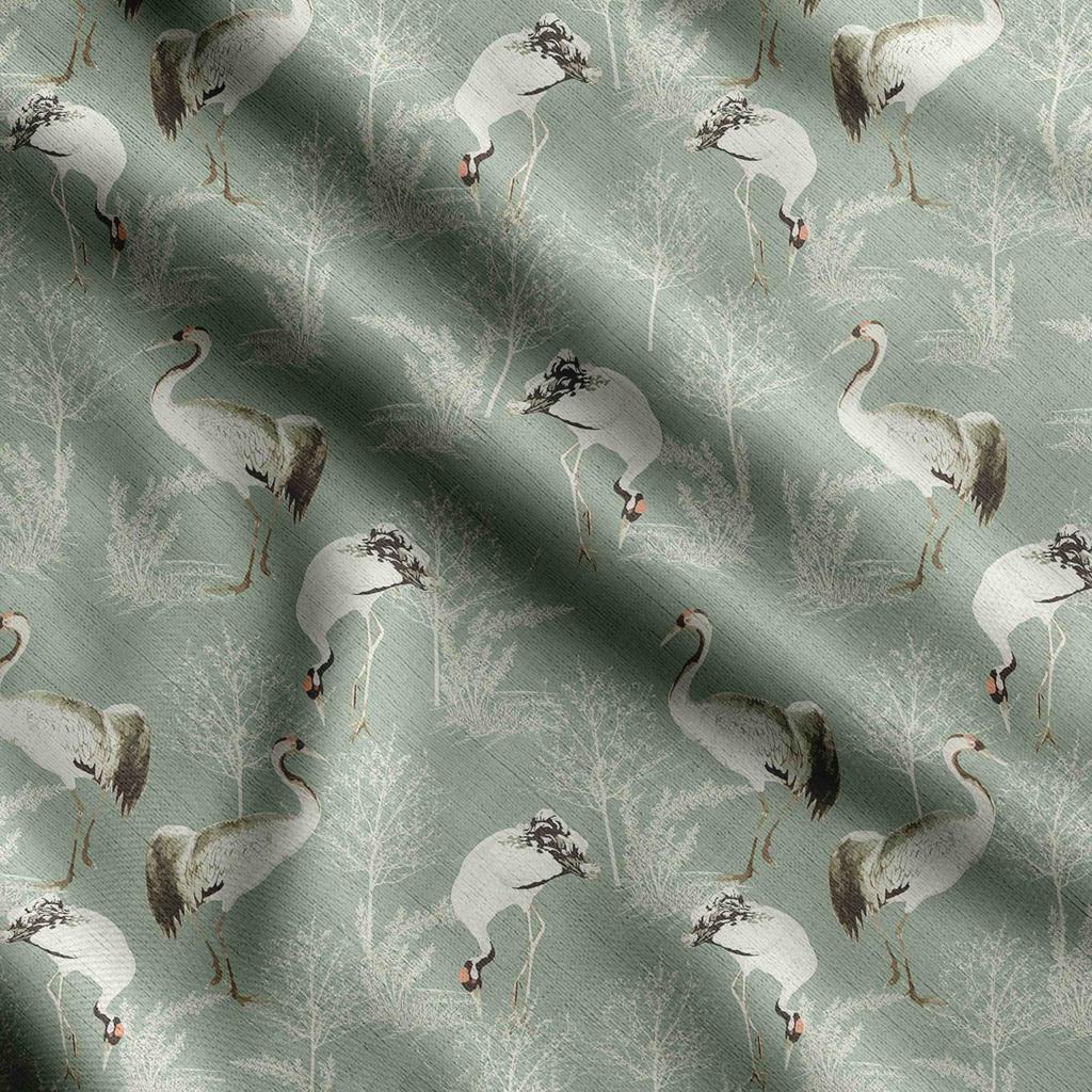 Soimoi Bird Print, Cotton Cambric, Quilting Fabric Sold by The Yard 42 Inch Wide, Medium Weight Cotton Fabric,
