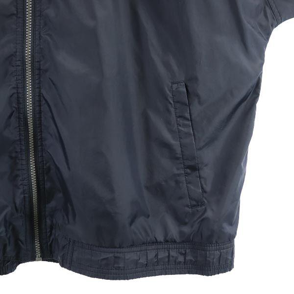 Adidas 90s Old Logo Embroidery Nylon Jacket XL Black Men's Used