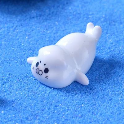 Cute Ocean Series Sea Lion Micro Landscape Mini Resin Sea Lion Figurine Decorative Fish Tank Small Ornaments Fairy Garden
