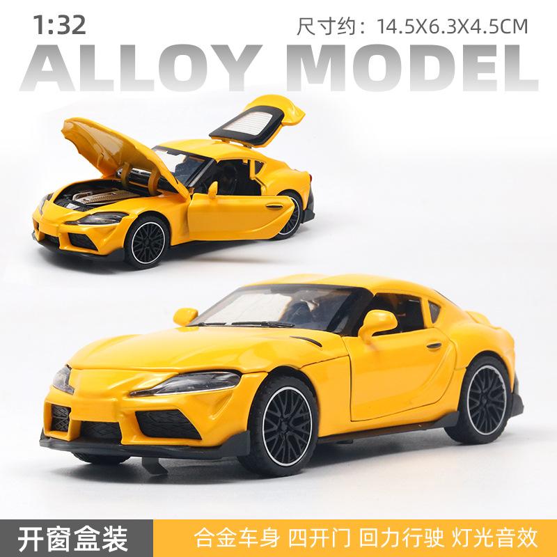(Boxed) 1:32 Alloy Car Model Four Doors Lighting Music Children's Toys Car Pull Back Boy Wholesale