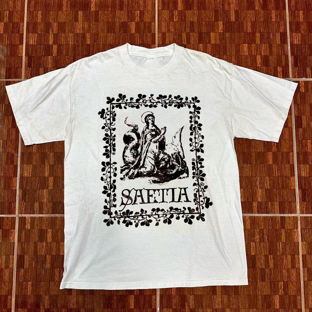 VTG 90s  Saetia Band Gift For Fan White Short Sleeve All Size Shirt AL184 Unisex T-Shirt XXXL