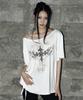 Aejeuyua Kitsch Eyelet Oversized T-Shirt White