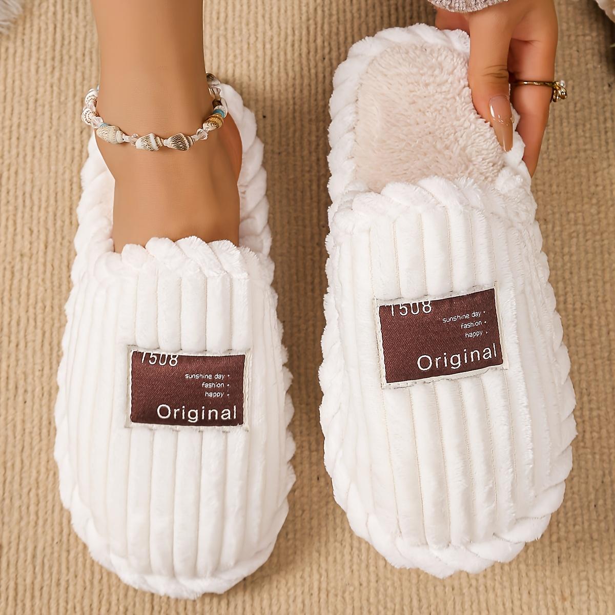 

[Non-Slip] Indoor Slippers - Non-Slip - for Men and Women, Autumn and Winter 36-37 білий