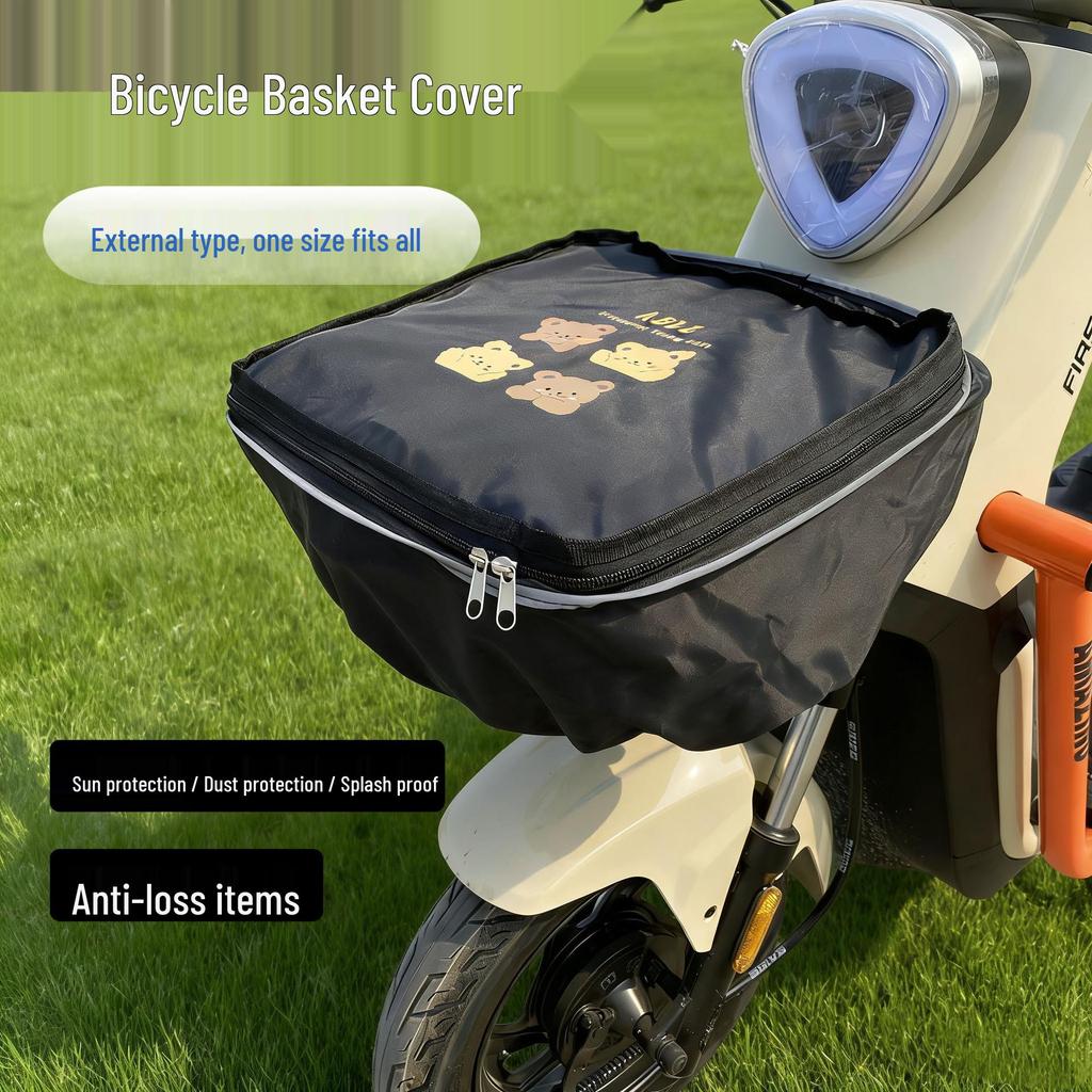 Rainproof Electric Bicycle Front Basket Cover