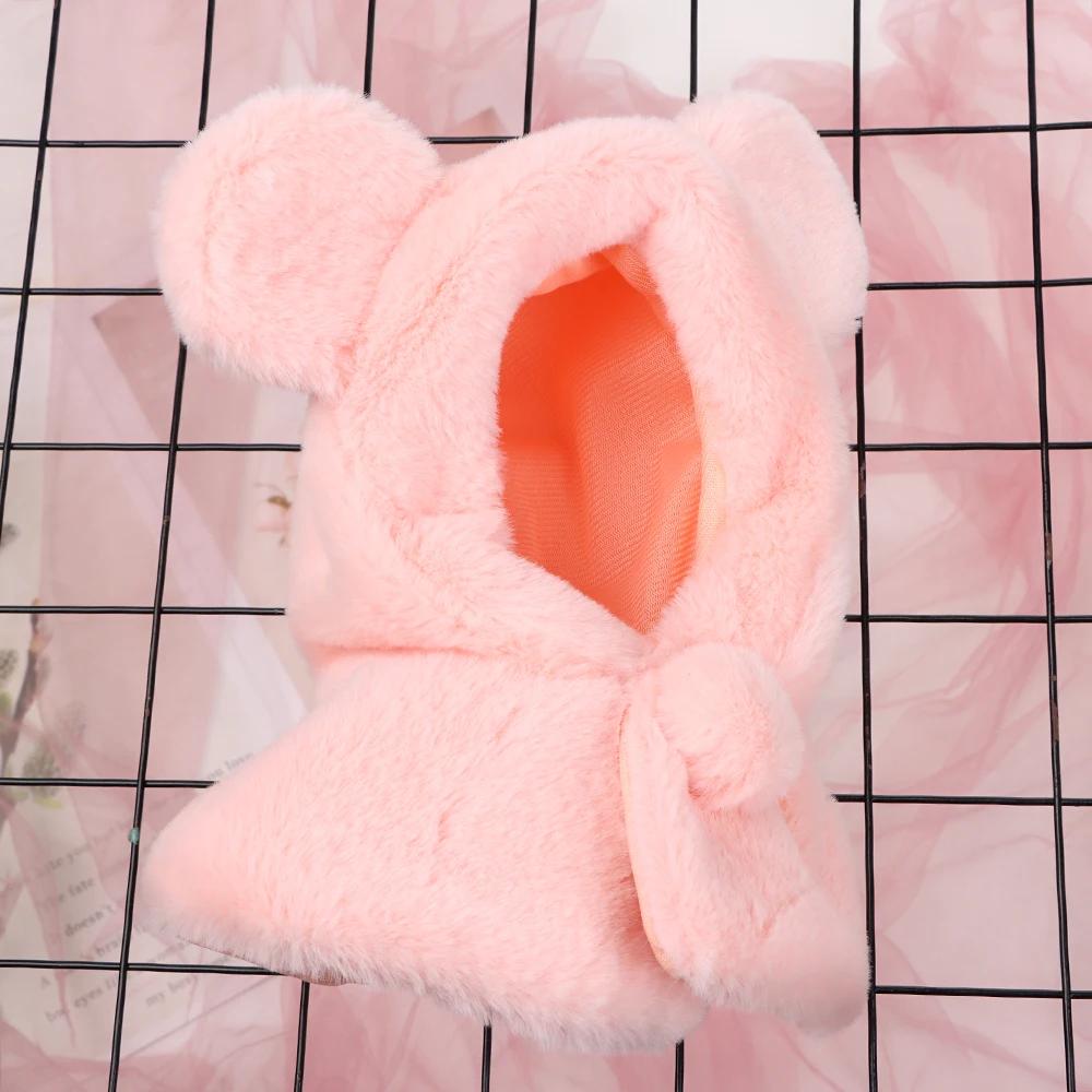 15/20cm Plush Doll's Clothes Handmade Hooded Cloak Korea Idol Doll Clothes Suit Cute Bear Toy Clothes Soft Animal Doll Clothing
