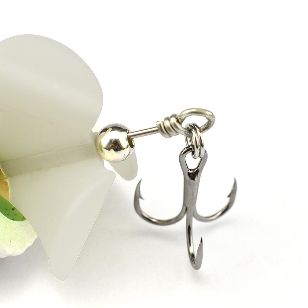 Simulation Frog With Rotating Piece Half Frog Head Water Surface Series Luya Frog