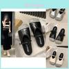 Chic Summer French Mary Jane Closed Toe Flat Slippers For Women Stylish Casual Comfort