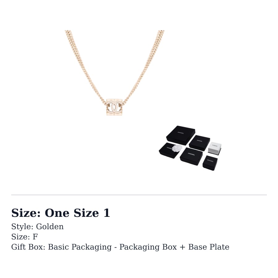 CHANEL Alloy Necklaces Women's Gold AB9735-B09514-NK892