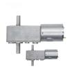 1 Stück Doppelwellen 6-24V Rückwärts Selbstverriegelnd Doppel-Ausgangswellen Mini-Untersetzungsgetriebe DC-Motor JGY-370 DC-Schneckengetriebemotor
