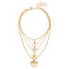 Bohemian Starfish Pearl Pendant Necklace For Women With Multilayer Design And Zinc Alloy Chain