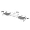Yamazaki Jitsugyo Telescopic Kitchen Rack Stove Back Telescopic Stove Back Rack White Plate 3916 Size Approx. W64~80XD16XH5cm