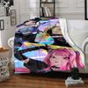 1pc KPop Flannel Throw Blanket HD Printed Lightweight Soft Warm All Season Blanket for Sofa, Bed, Travel, Camping Machine Washable