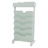 5 Tier Book Rack Multifunctional Removable Bookcase Multilayer Storage Rack for Dormitory   Classroom