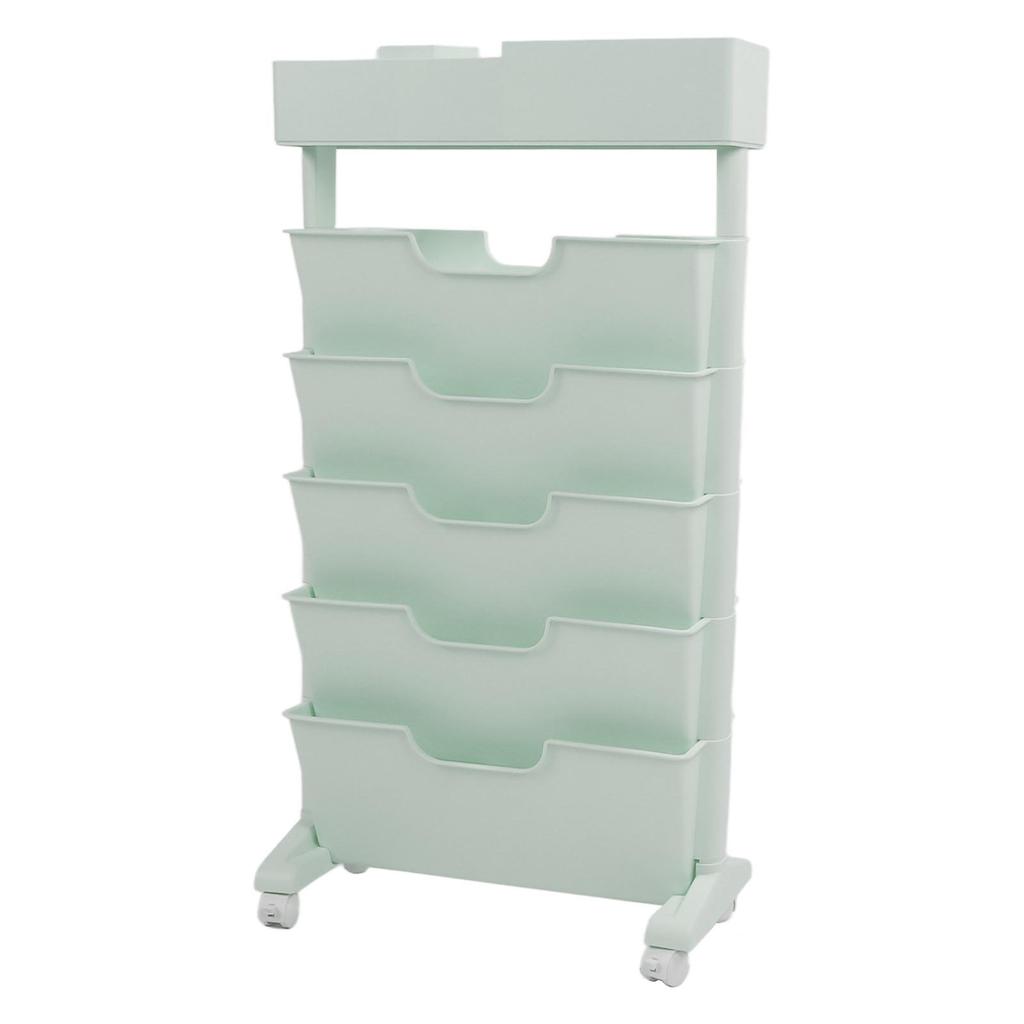5 Tier Book Rack Multifunctional Removable Bookcase Multilayer Storage Rack for Dormitory Classroom