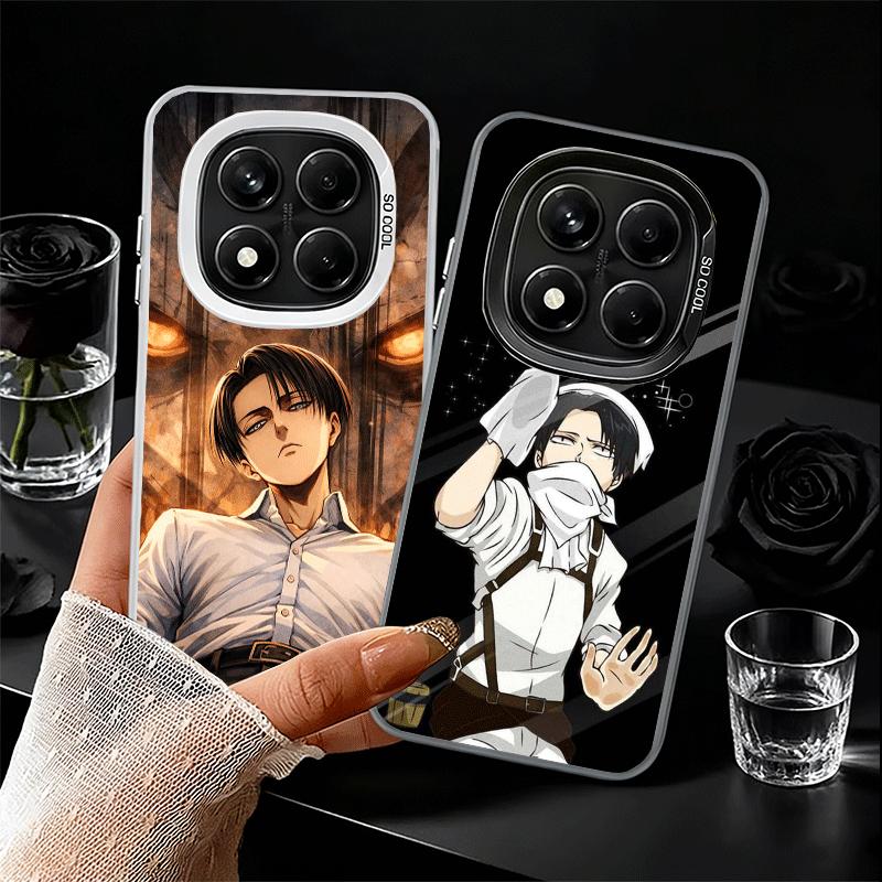 A-Attack On T-Titan Levi Mjukt Telefonfodral för Samsung Galaxy S24 S25 FE S26 Edge S23 Ultra S22 Plus S21 + Stötsäkert Fodral Baksida S