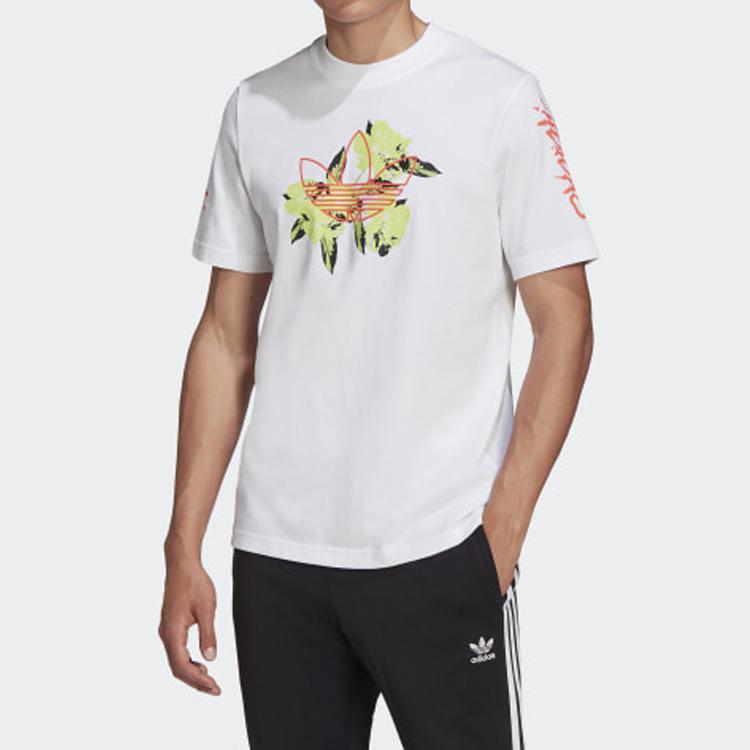 Adidas Originals Trefoil Round Neck Short Sleeve T-Shirt Men Tops White GJ7770
