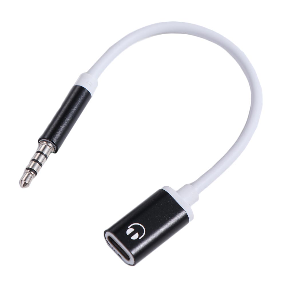 

3.5mm Male 3.5mm Male Type-c Female Converter Headphone Converter Aux Cable Type-C To 3.5mm Jack Converter Portable Conversion чорний
