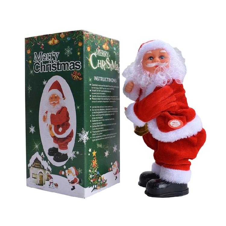 

Electric Music Santa Claus for Doll Toy Dance Singing Party Supplies Christmas D