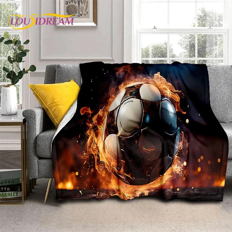 Football Field Soccer Sport Cartoon 29 Style Soft Blanket,Soft Throw Blanket for Home Bedroom Bed Sofa Travel Cover Child Gift