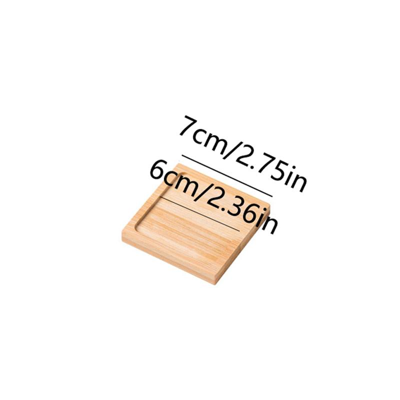 Wooden Tray Multi Bamboo Multi Shape Wooden Holder Pot Tray Coffee Coaster Home Garden Decor Photography Props