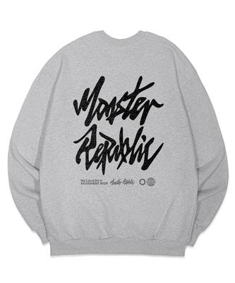 MONSTER REPUBLIC Authentic Logo Black Sweatshirt Gray_W129