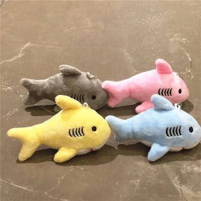 12CM Simulation Shark Bag Pendant Shark Plush Toy Key Chain Pendant Shark Key Chain Ocean Animal