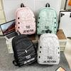 School bag: trendy brand Starry Sky double shoulder bag, large capacity student backpack, computer bag, campus casual versatile hiking backpack