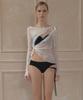 VINAJ Lace Asymmetrical Wrap Cover-Up (White)