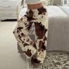 Leopardenmuster Weite Leggings - Europäischer und Amerikanischer Stil