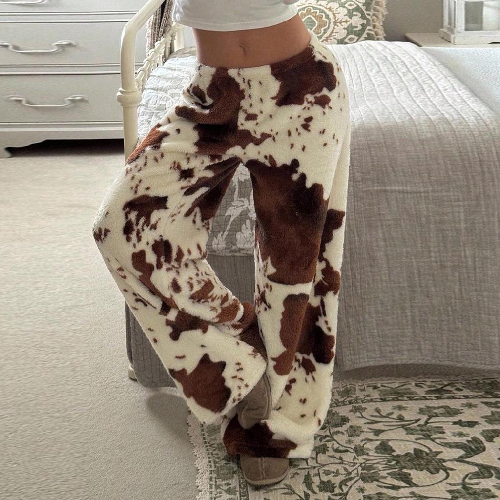 Leopardenmuster Weite Leggings - Europäischer und Amerikanischer Stil
