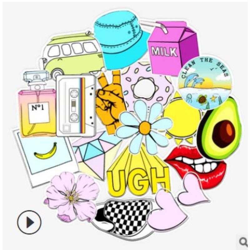 Kawaii Cat Sticker Cute Girl Sticker Kawaii Cartoon Princess Girl Sticker Lovely Sticker for DIY Decorative Scrapbook Bottle Luggage