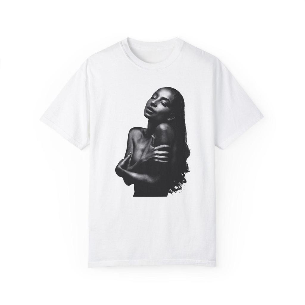 Sade Love Deluxe Fan Art Medium-weight Unisex T-Shirt | Exclusive Sade Album Cover Tee | Available In White & Black | Garment-Dyed T-shirt