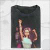 Vintage Wash Fierce Doll Graphic Tee, Retro Attitude Fashion Shirt, Gift For Her Summer Men's and Women's Washed T-shirt Top