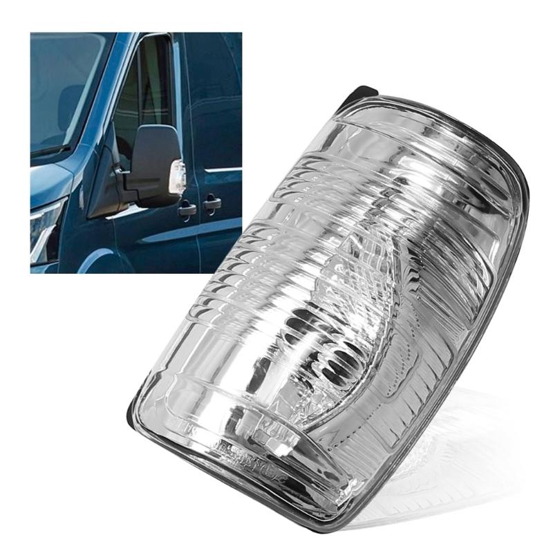 Mirror Signal Lens Pair for Transit MK8 Exterior Light Repair, Clear Indicator Lens Set with Left Right Coverage and Part 1847389 1847387