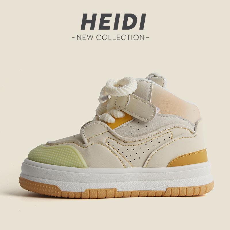 Children's sports shoes 2025 spring and autumn boys' casual board shoes new high-top girls' little white shoes soft-soled baby shoes list