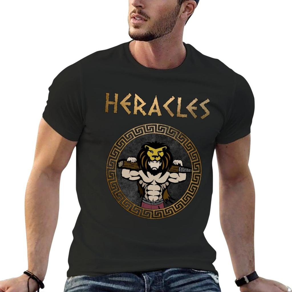New Heracles Ancient Greek God and Hero Son of Zeus T-Shirt korean fashion plus size tops black t-shirts for men