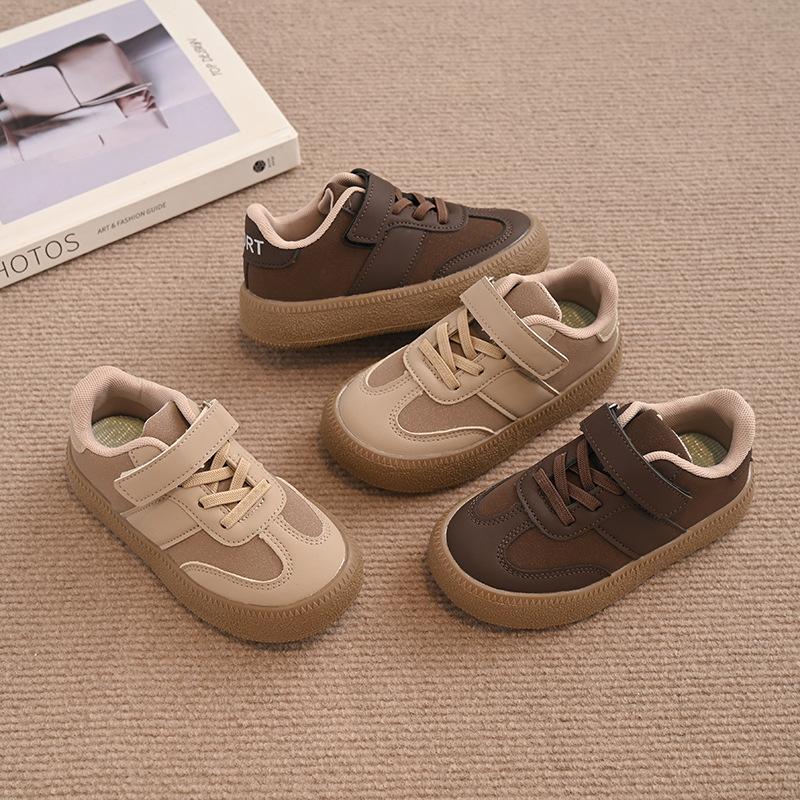 Girls Board Shoes 2025 Spring and Autumn New Children's Moral Training Shoes Boys Casual Sports Shoes Medium and Older Children's Versatile Single