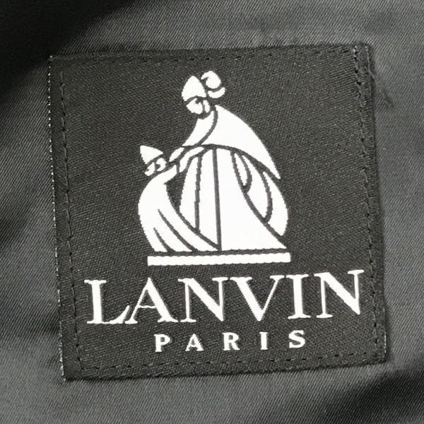 LANVIN Paris/Double-Breasted Fall/Winter Tailored Jacket/Blazer/Men’s 48/Black/Fully Lined/Tencel(USED)