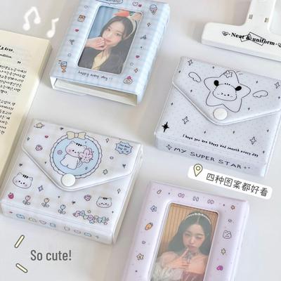 Koreański Album na Karty z Kreskówkowymi Gwiazdami: Album kopertowy i Polaroid Instyle do przechowywania kart