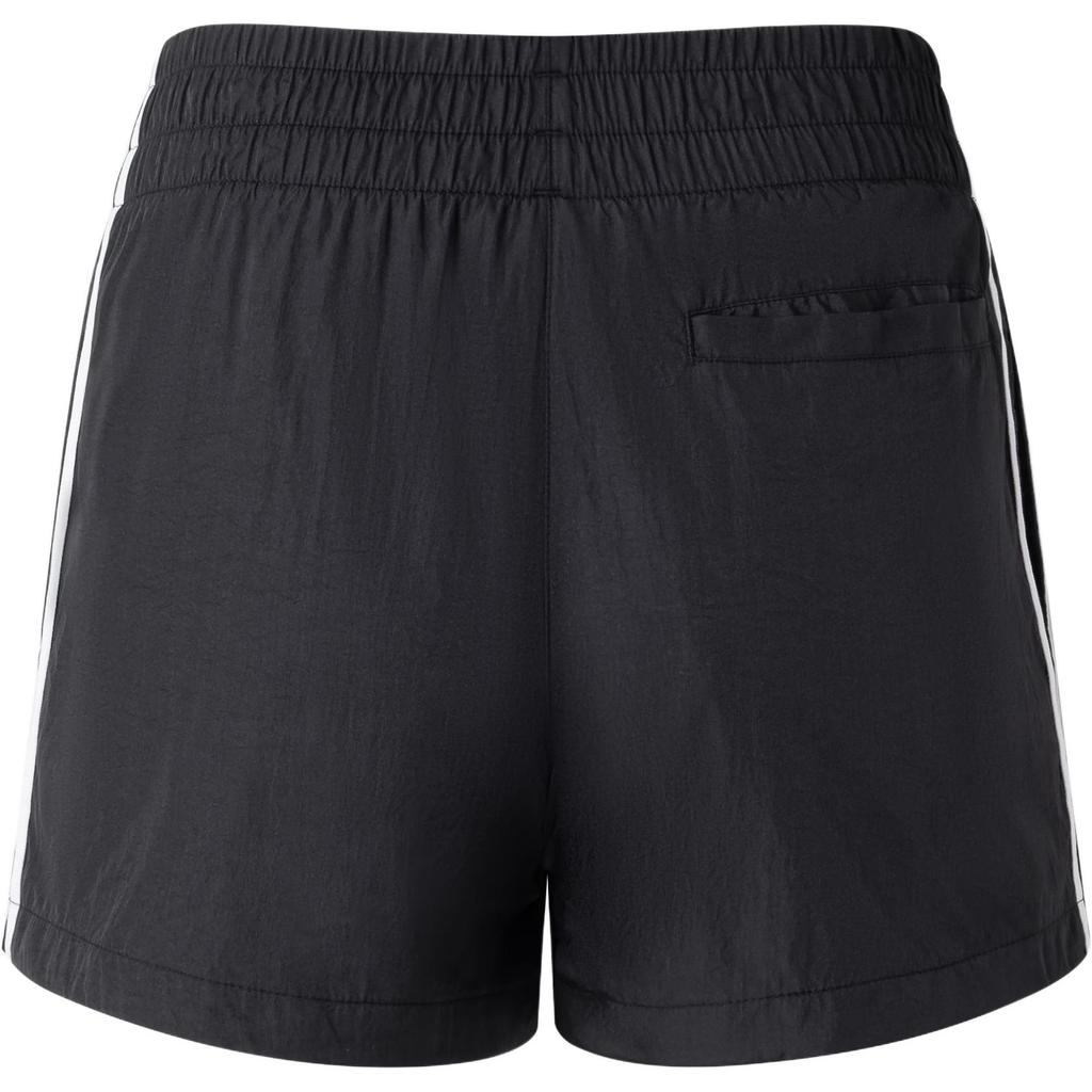 Adidas Originals SS24 Short Shorts Series Striped Comfortable Elastic Sports Shorts Women Shorts Black KA3924